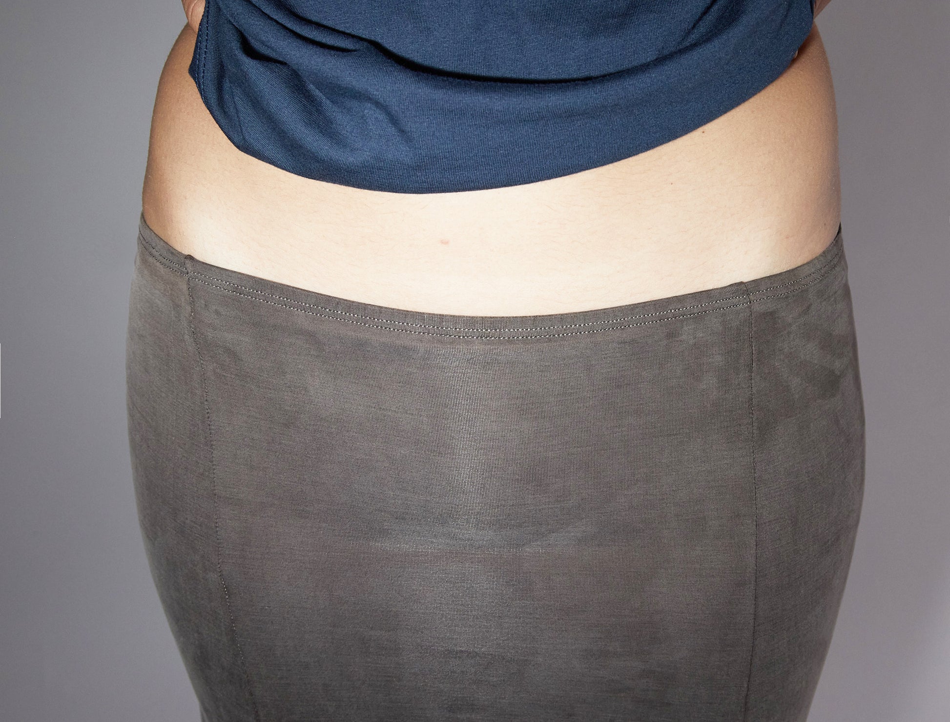 Vicky flared cupro skirt brown